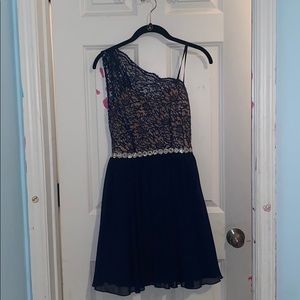 navy blue dress